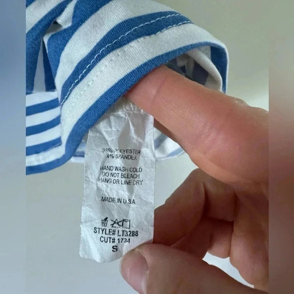 Maurices Women’s Set of 2 size small tops striped floral blue summer blouse Y2K - Picture 13 of 14